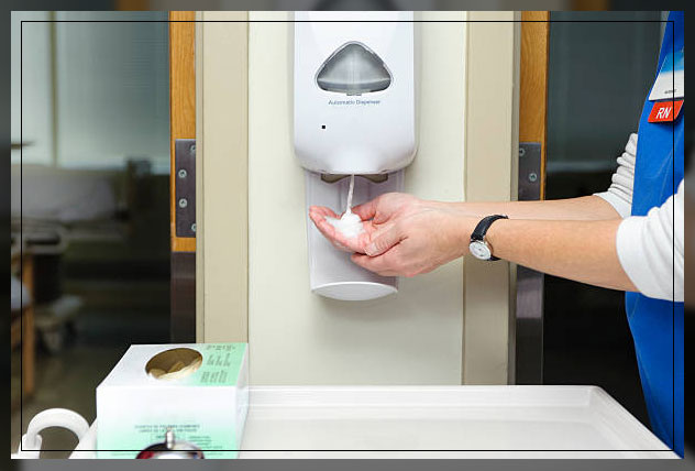 use of hand sanitizer